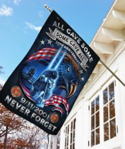 firefighter never we forget 20th anniversary 911 flag ddh2731f 7908