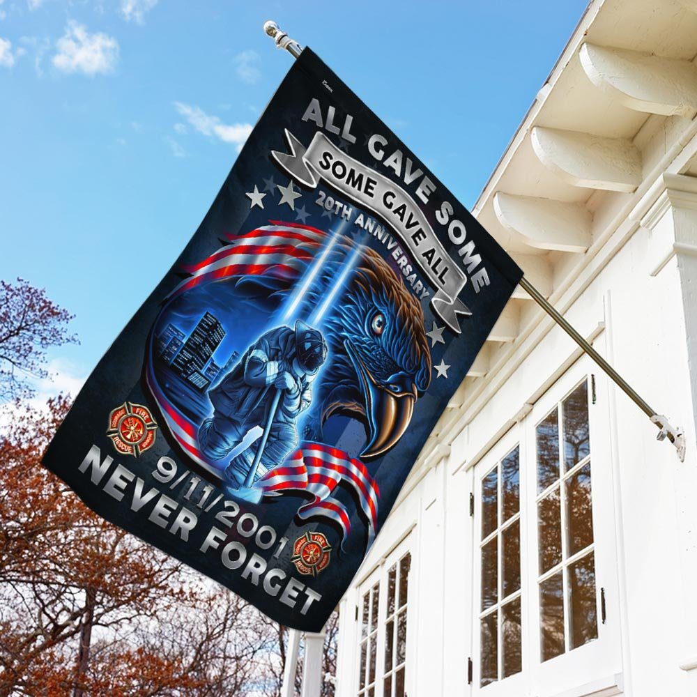 Firefighter Never We Forget 20th Anniversary 9/11 Flag DDH2731F - Image 3