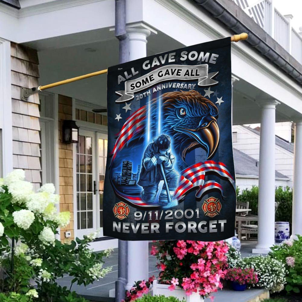 Firefighter Never We Forget 20th Anniversary 9/11 Flag DDH2731F