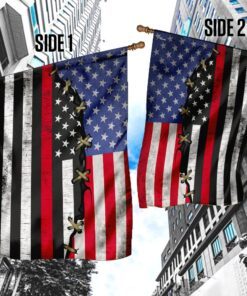 firefighter red line american flag 8040