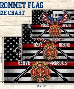 firefighter the thin red line american eagle grommet flag thh3487gf 5415