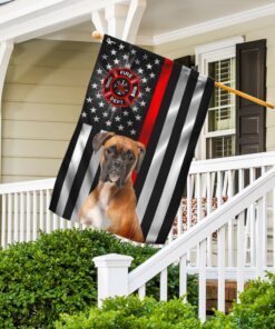 firefighter thin red line boxer flag 4138