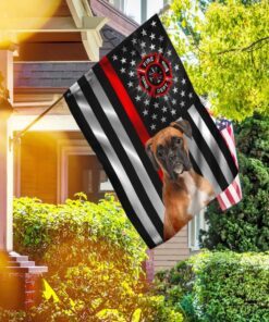 firefighter thin red line boxer flag 6080