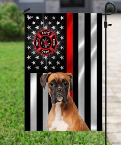firefighter thin red line boxer flag 6150