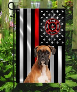 firefighter thin red line boxer flag 6574