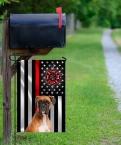 firefighter thin red line boxer flag 7463
