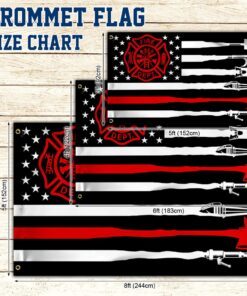 firefighter thin red line grommet flag qnk1107gf 2633