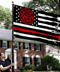 firefighter thin red line grommet flag qnk1107gf 6523