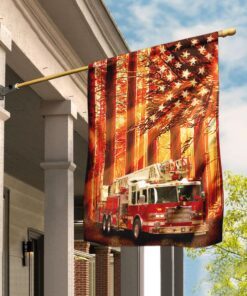 Firefighter Truck Sunshine Flag