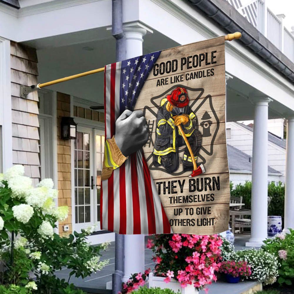 Firefighters Burn Themselves Up To Give Others Light Flag MLH1713F