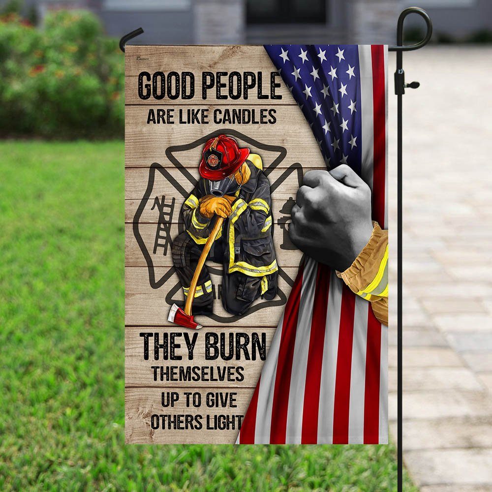Firefighters Burn Themselves Up To Give Others Light Flag MLH1713F - Image 7