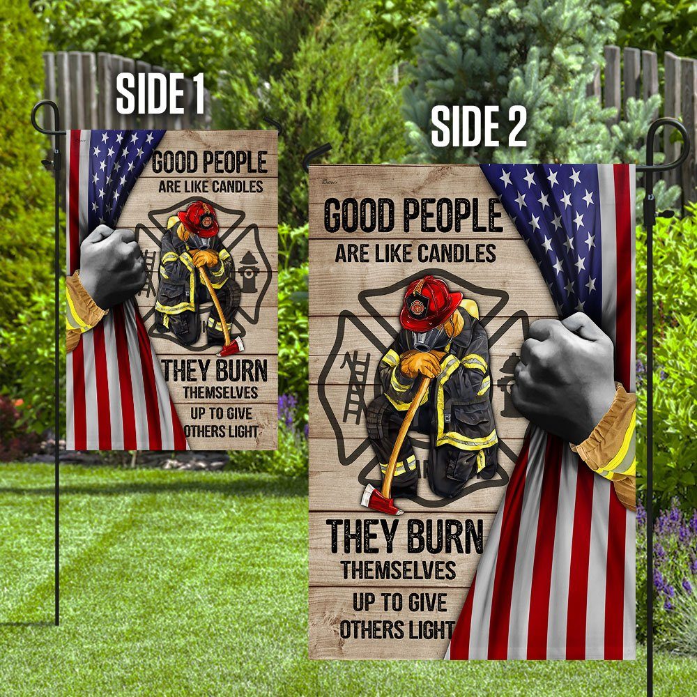 Firefighters Burn Themselves Up To Give Others Light Flag MLH1713F - Image 9