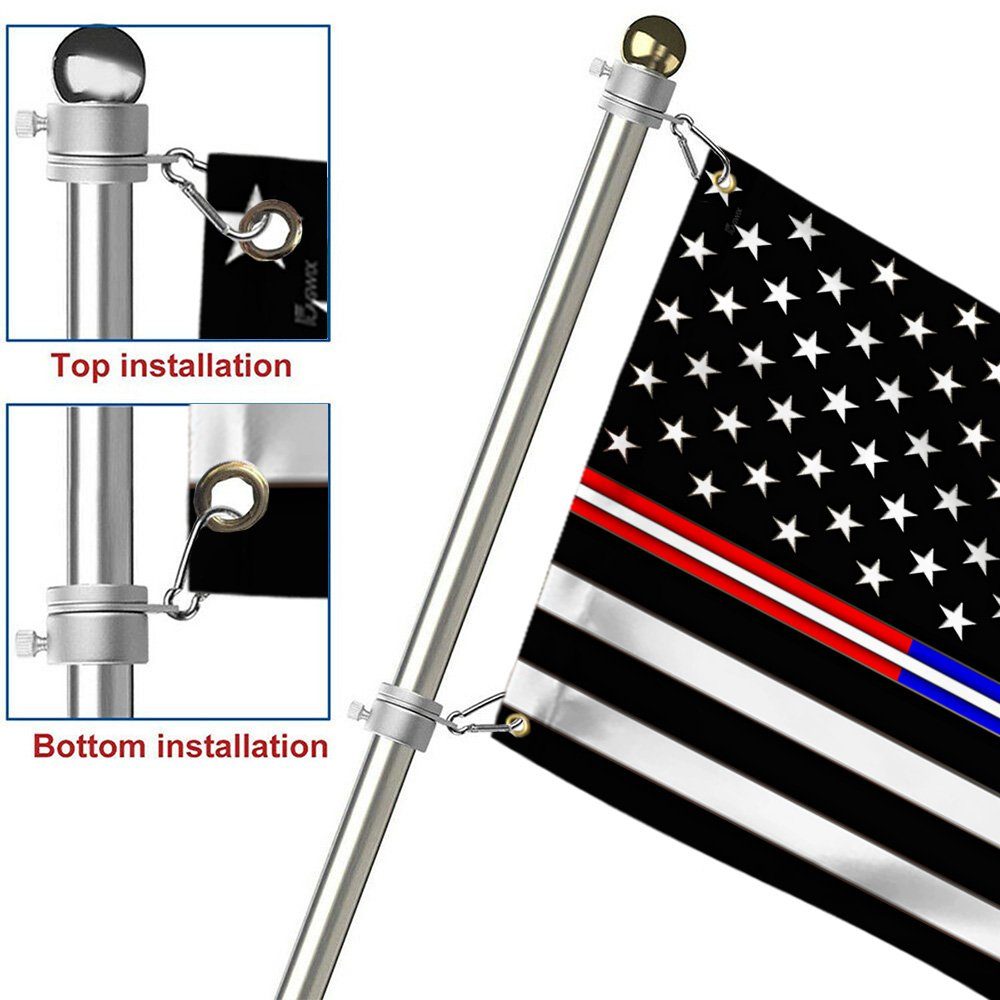 First Responder Thin Red Blue Gold Line Grommet Flag Police Fire and Dispatch TQN258GF - Image 5