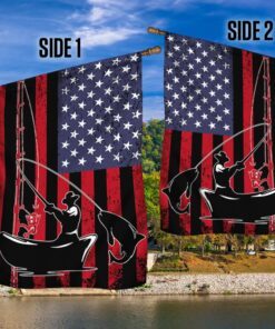 fisherman fishing american flag tqn1377f 8895