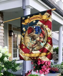 Fishing American U.S. Flag