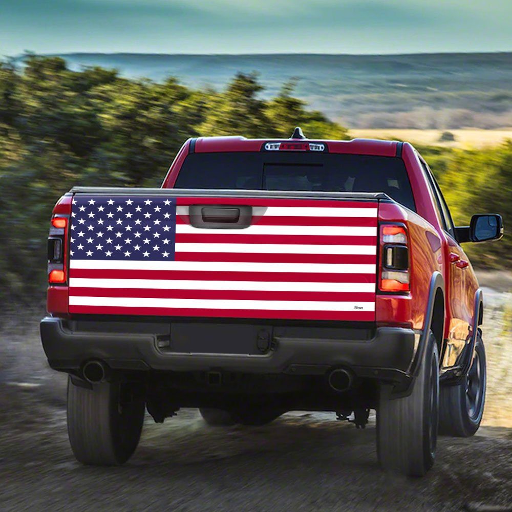 Flag of United States American US Truck Tailgate Decal Sticker Wrap TRL783TD - Image 3