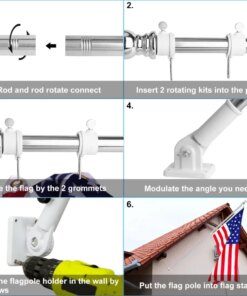 flag pole kit for house outside 3779