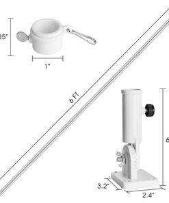 flag pole kit for house outside 6321