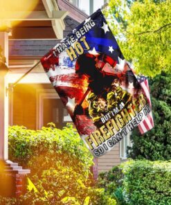 Flagwix, Flag For American Firefighter, Firefighter Flag, American Flag, Gift For Dad, Gift For Grandpa  TTV01F