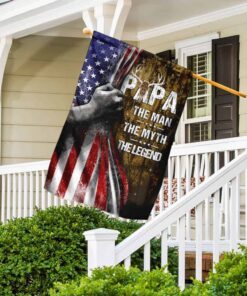 flagwix, gift for dad, gift for grandpa, hunting flag, the man, the myth, the legend flag psl282fscv6 1010