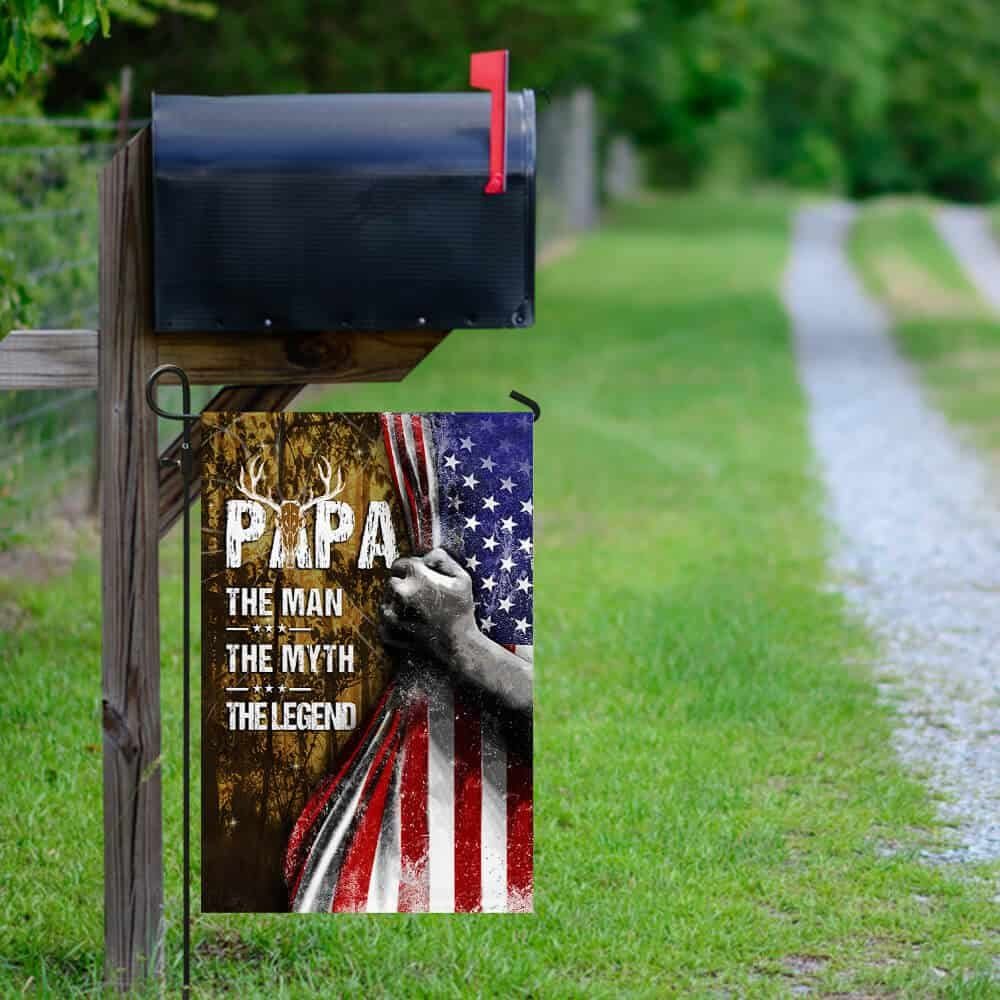 Flagwix, Gift For Dad, Gift For Grandpa, Hunting Flag, The Man, The Myth, The Legend Flag PSL282FSCv6 - Image 9