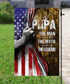 flagwix, gift for dad, gift for grandpa, hunting flag, the man, the myth, the legend flag psl282fscv6 8725