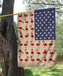 flamingo american flag trv1973f 6537