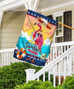 flamingo flag hello summer lnt321f 6184