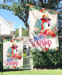 flamingo hello summer flag tqn1296f 2679