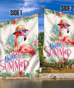 flamingo hello summer flag tqn1296f 7751
