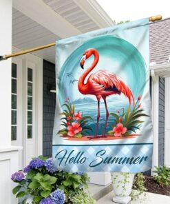 flamingo hello summer flag tqn1360f 7223
