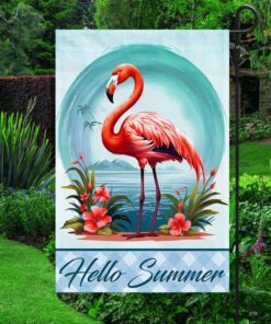 Flamingo Hello Summer Flag TQN1360F