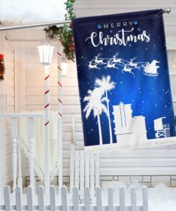 Florida Christmas Miami Flag Ho Ho Ho LNT794F