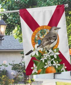 Florida Flag Northern Mockingbird and Orange Blossom BNN542F