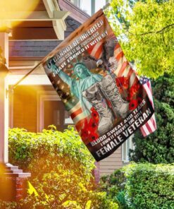 forever the title female veteran flag 3109