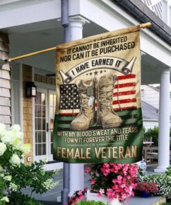 Forever The Title Female Veteran Flag