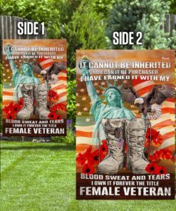 forever the title female veteran flag 7192