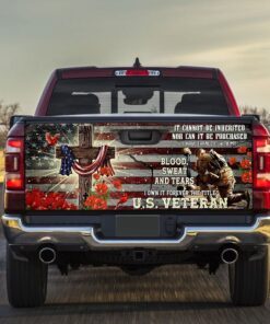 Forever The Title Veteran Truck Tailgate Decal Sticker Wrap