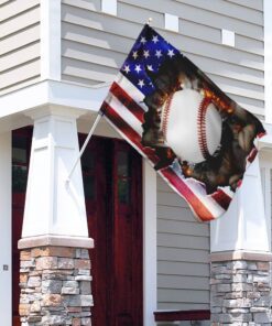 fourth of july baseball flag 3290