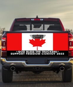 Freedom Convoy 2022, Truckers For Freedom, Canadian Trucker, Mandate Freedom, Support Trucker Truck Tailgate Decal Sticker Wrap THN3751TD