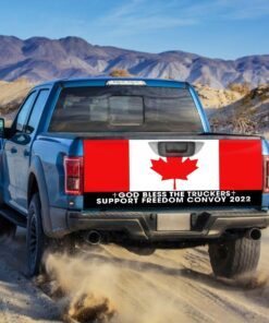 freedom convoy 2022, truckers for freedom, canadian trucker, mandate freedom, support trucker truck tailgate decal sticker wrap thn3751td 7048