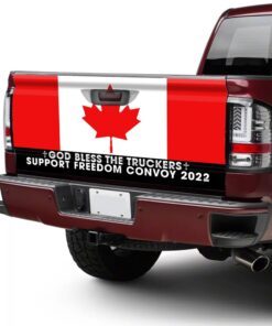 freedom convoy 2022, truckers for freedom, canadian trucker, mandate freedom, support trucker truck tailgate decal sticker wrap thn3751td 8366