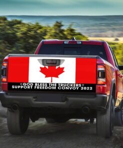 freedom convoy 2022, truckers for freedom, canadian trucker, mandate freedom, support trucker truck tailgate decal sticker wrap thn3751td 8772