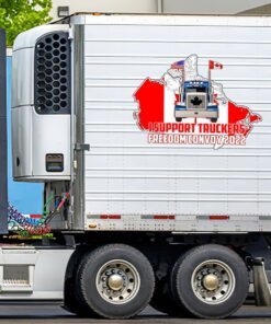 freedom convoy 2022, we the fringe truck wrap, i stand with truckers 2022 vehicle wrap dhp3293vw 4344