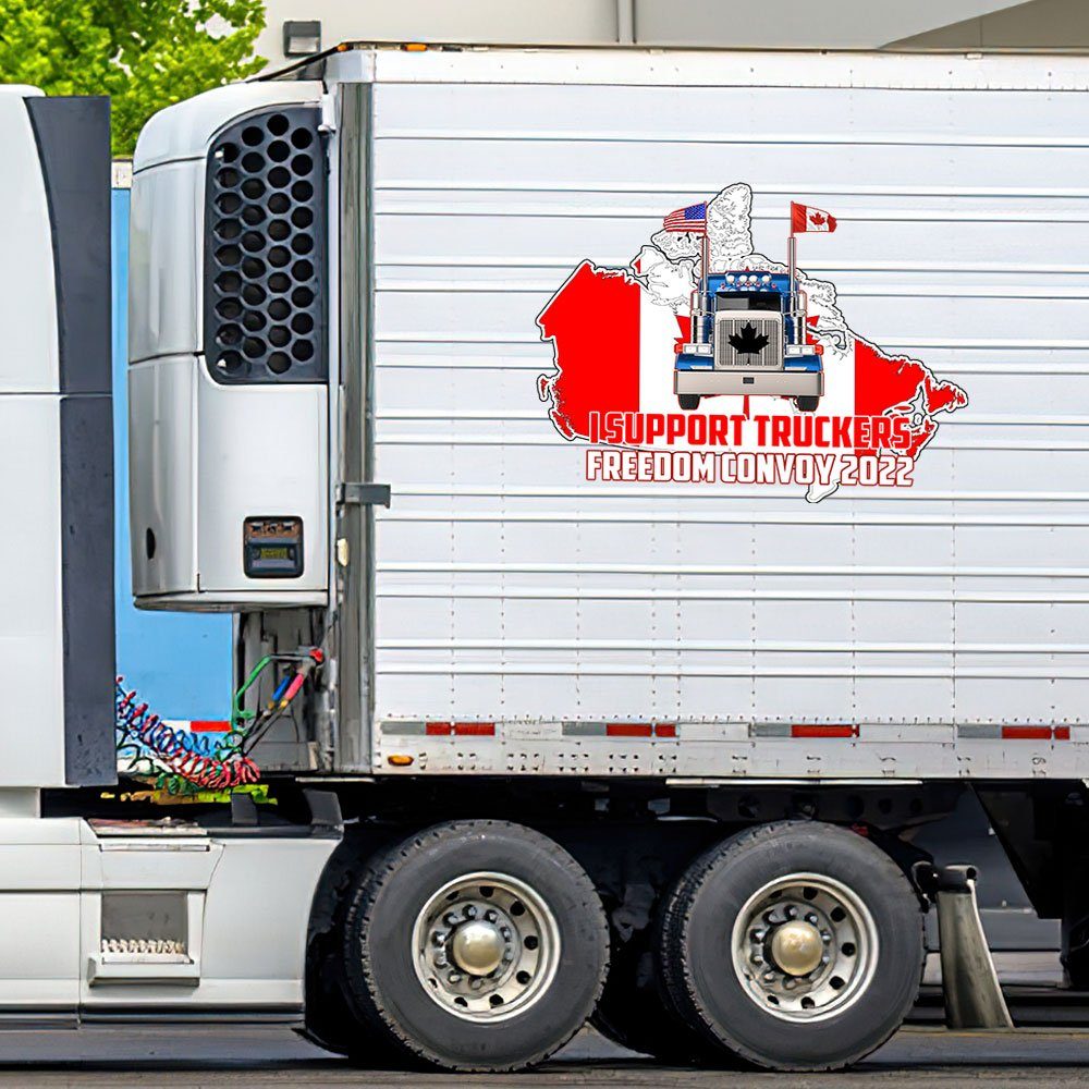 Freedom Convoy 2022, We The Fringe Truck Wrap,  I Stand with Truckers 2022 Vehicle Wrap DHP3293VW - Image 6