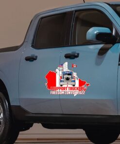 freedom convoy 2022, we the fringe truck wrap, i stand with truckers 2022 vehicle wrap dhp3293vw 5564