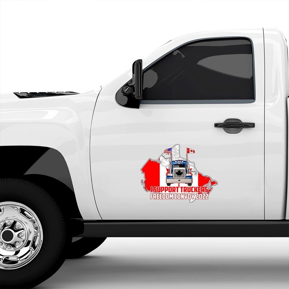 Freedom Convoy 2022, We The Fringe Truck Wrap,  I Stand with Truckers 2022 Vehicle Wrap DHP3293VW - Image 2