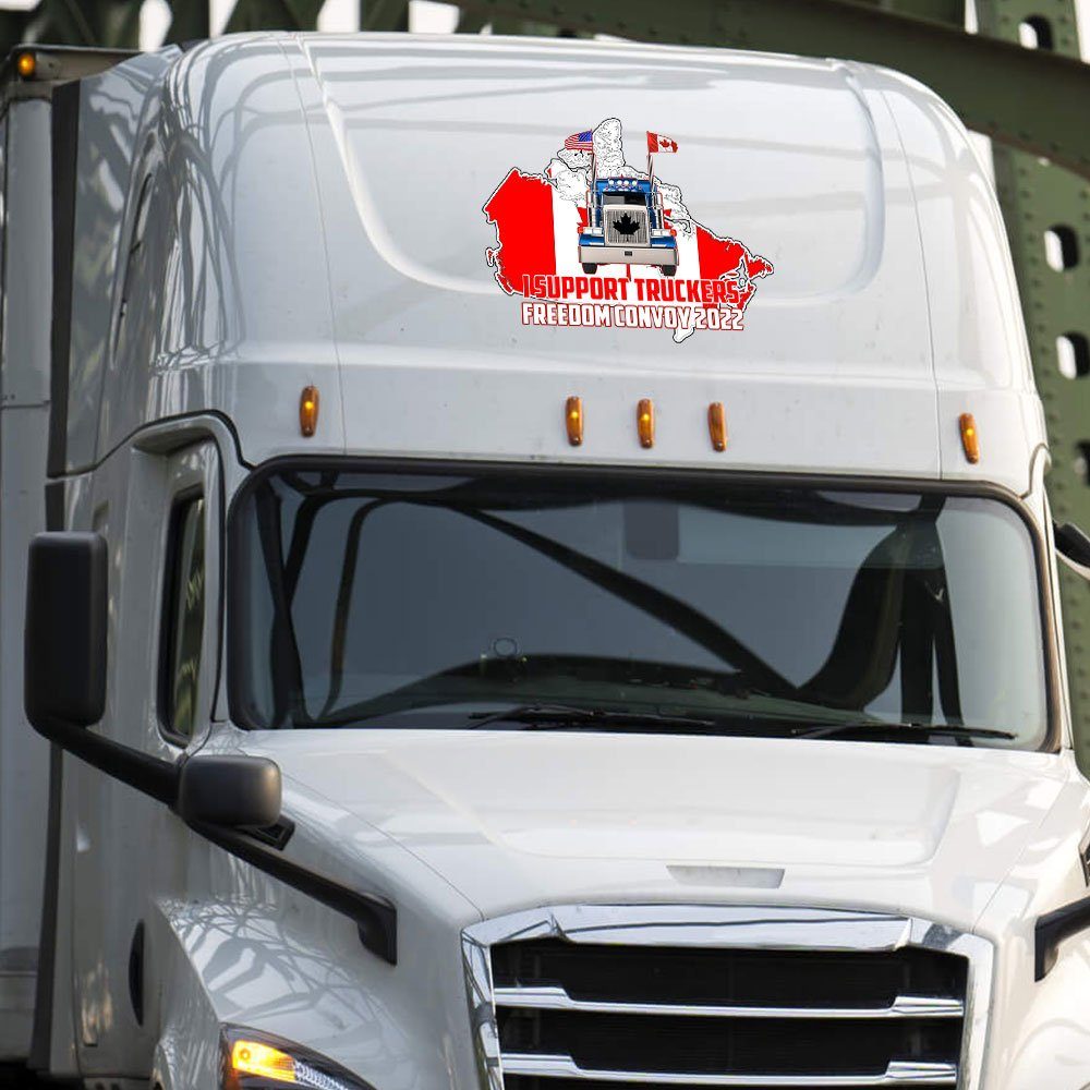 Freedom Convoy 2022, We The Fringe Truck Wrap,  I Stand with Truckers 2022 Vehicle Wrap DHP3293VW - Image 4