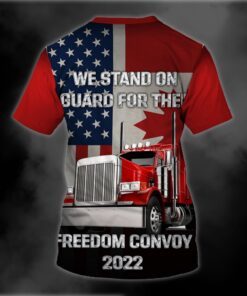 freedom convoy 2022 3d t shirt we stand on guard for thee bnt274ts 8030