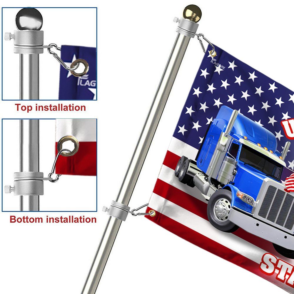 Freedom Convoy 2022 Canada America Flag, Truckers For Freedom, Canadian Trucker, Mandate Freedom, Support Trucker Grommet Flag THN3759GF - Image 6